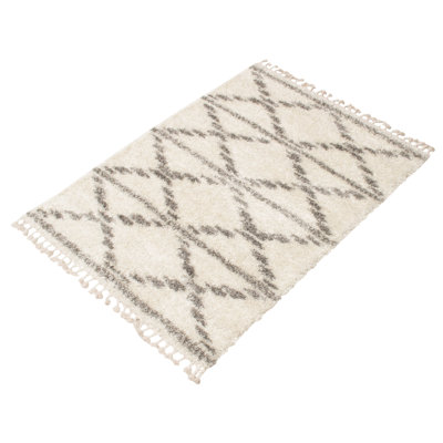 Tapis crème / brun Ressler