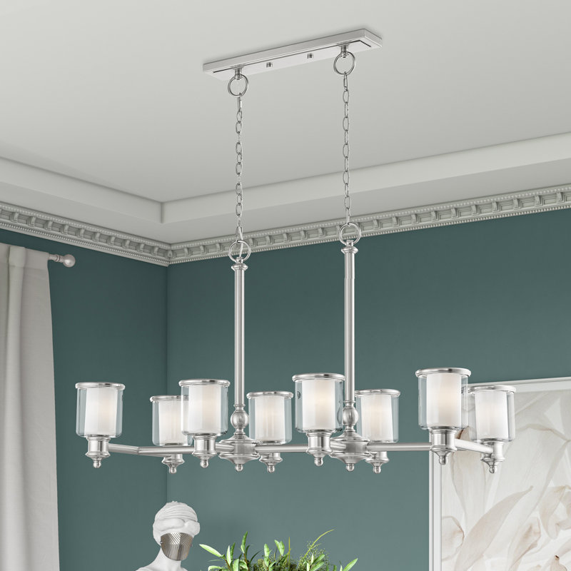 Scher 8 - Light Brushed Nickel Pendant, Brushed Nickel