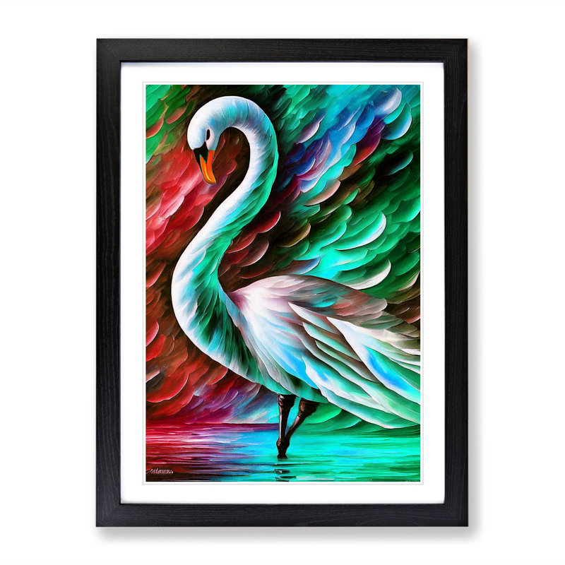 Swan Portrait No.2 - Framed Print