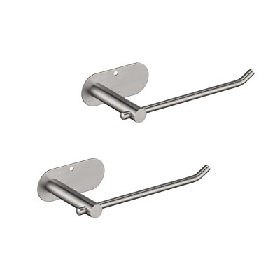 2 Pack Wall Mount Brushed Nickel Stainless Steel Paper Towel Holder