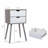 Bedside Table with Two Drawer(Set of 2)