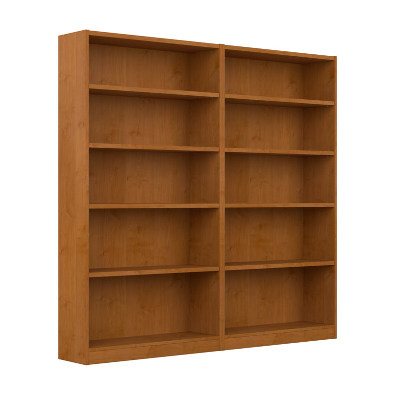 Doyno 71.46" H Manufactured Wood Standard Bookcase, Natural Cherry