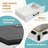 Farmhouse Nightstand with Charging Station and 3 Large Drawers-128757807