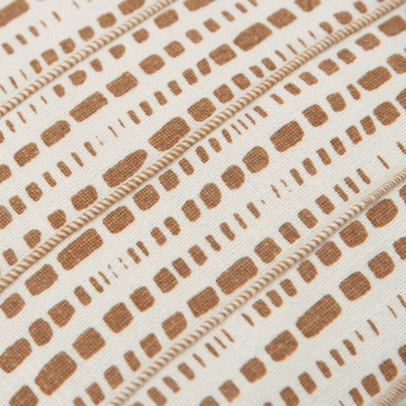 Coussin Fleurine, Ivoire / cacao