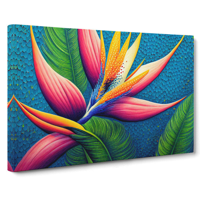 Enticing Bird Of Paradise Flower - Wrapped Canvas Print, 50cm H x 76cm W x 3cm D