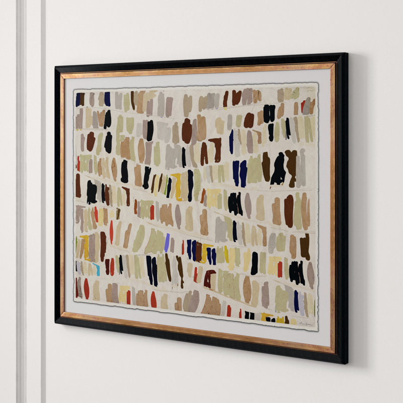 «Library, Neutral» par Dana Gibson - reproduction encadrée sur papier