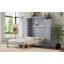 Grand lit escamotable en bois avec 2 garde-robes et tablette de rangement-688522656-688522671