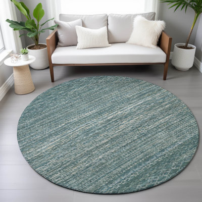 Machine Washable Indoor/Outdoor Amanda ACN2150 Striped Rug