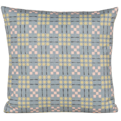 Gridwork Geometric Accent Pillow