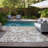 Fernville Washable Floral Indoor / Outdoor Rug-1375715082