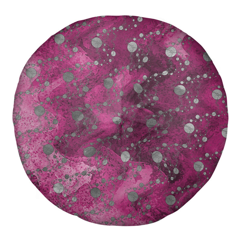 Coussin de sol Katelyn Elizabeth, H 26 po x l 26 po, Rose