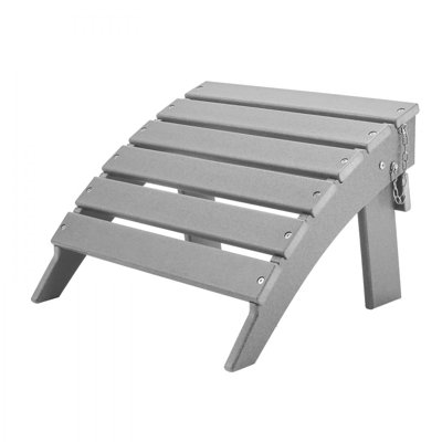 Repose-pieds de patio pliable en PEHD 16,9 po x l 18,9 po x H 13 po Adirondack