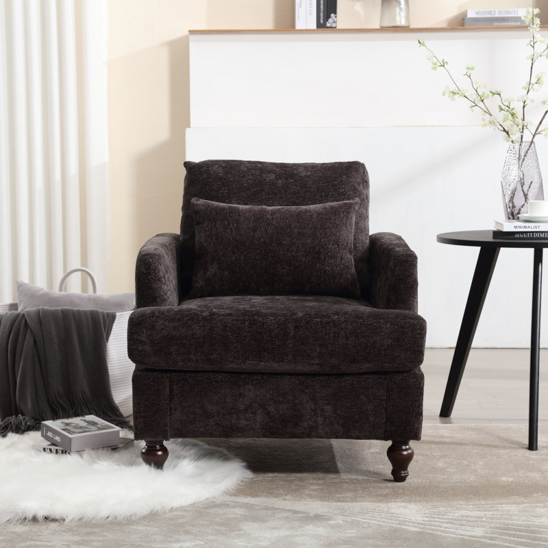Fauteuil inclinable en tissu Oana, Noir, noir, noir, noir