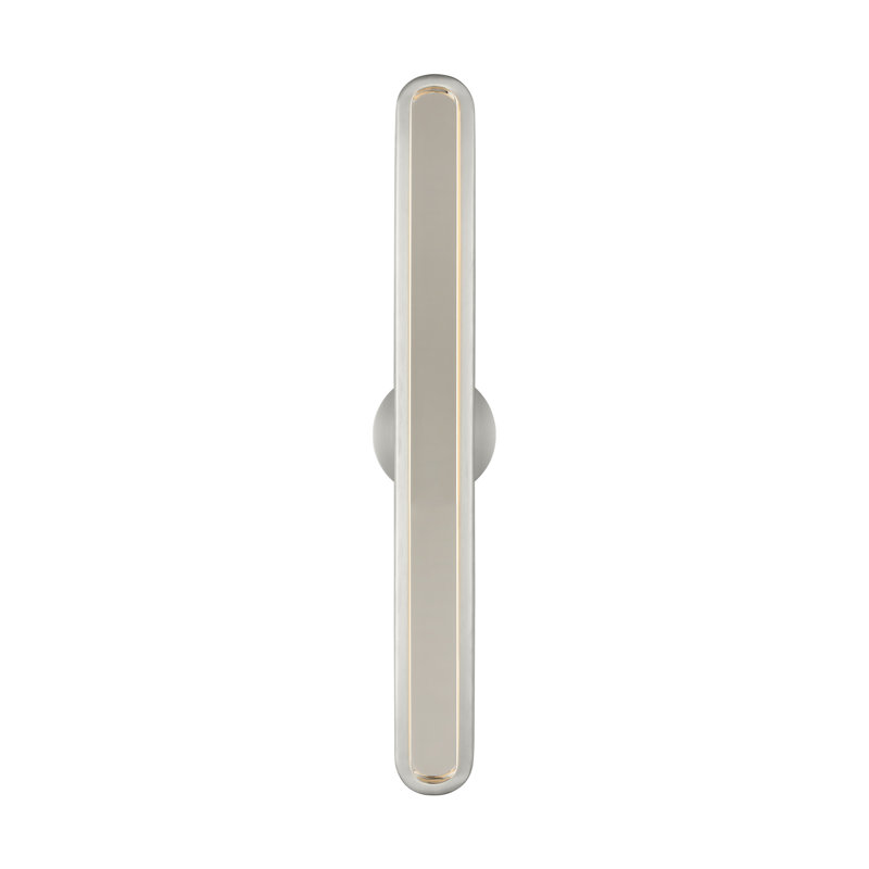 Emera 1 - Light LED Vanity Light, 18" H x 2" W x 1.4" D, Satin Nickel