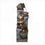 Fontaines | Fontaine à cascade moderne 42,5 "à 5 niveaux, jardin extérieur intérieur | Résine | Niveaux
