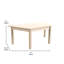 Table d'activité en bois de classe commerciale Bright Beginnings-86004646