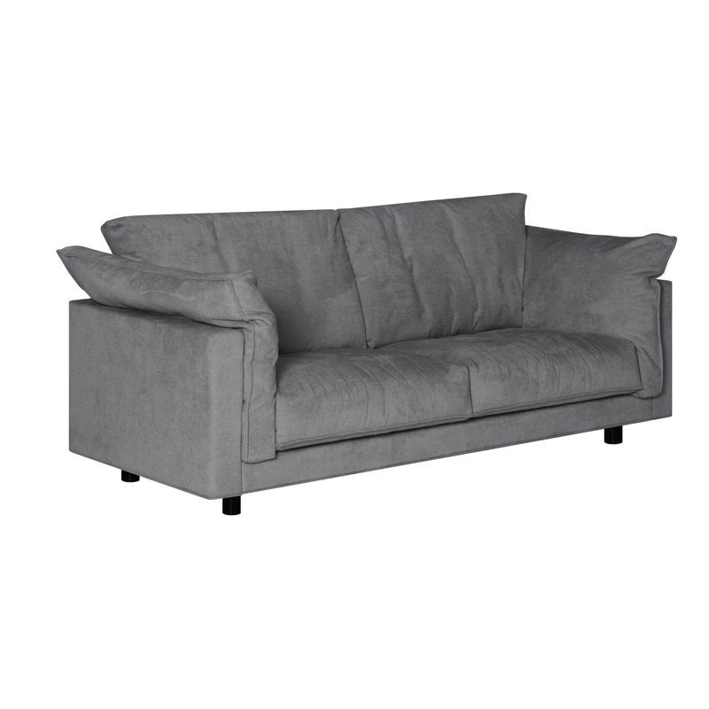Alazae 3 Seater Chenille Sofa, Gray
