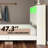 Sherell Bed Frame with Bookcase Storage Headboard and Footboard, LED Lights, Charging Station-409051022-409050994