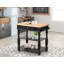 Black Kitchen Island