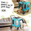 Poussette améliorée 2025 pour chiens de grande taille et de taille moyenne Str Poussette pour animaux de compagnie pour 2 petits chiens, chariot pliant avec support amovible pour siège d'auto, poignée réglable, jusqu'à 90 lb, bleu-117878050