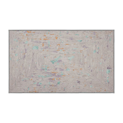 Tapis gris lavable à la machine