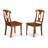 3 Piece Dining Room Furniture Set Contains a Rectangle Wooden Table with Butterfly Leaf and 2 Kitchen Dining Chairs, Saddle Brown-49668543
