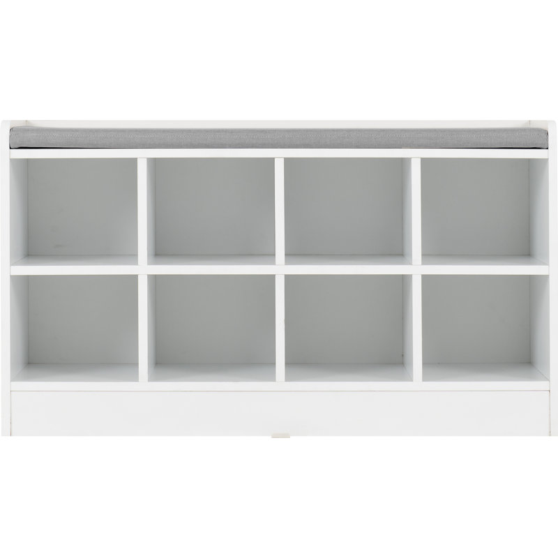 Nicu Shoe Storage Bench, White