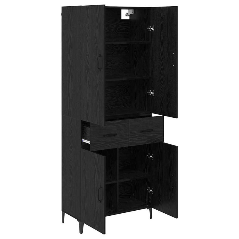 69.5cm Sideboard, Black Oak