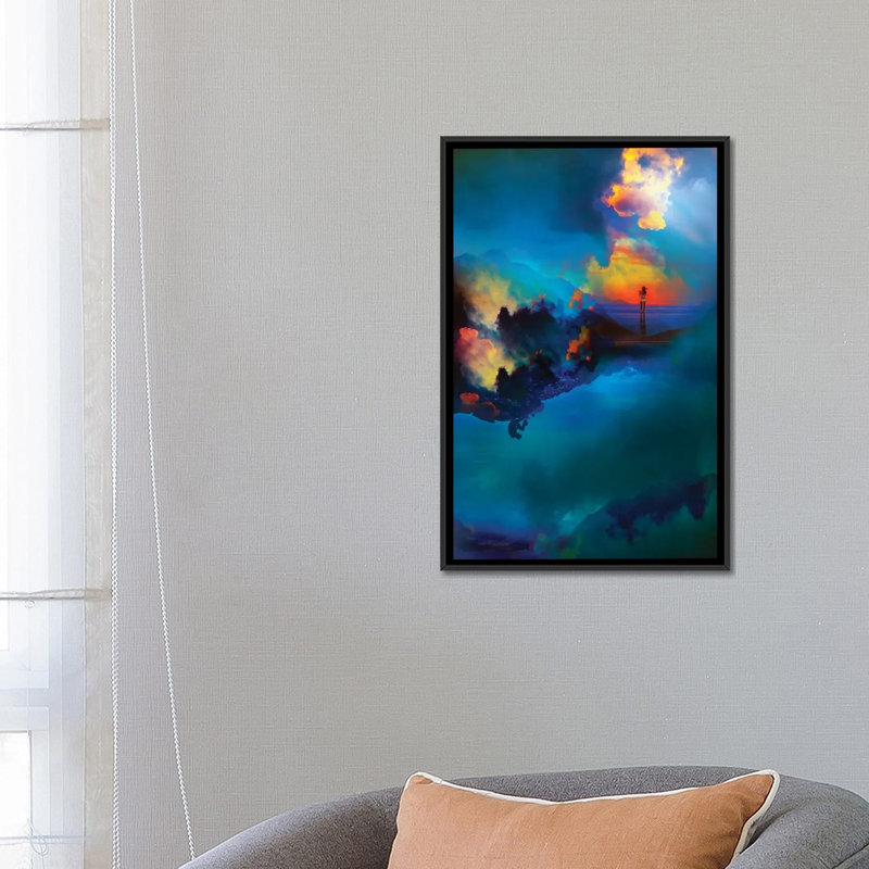 «Time Keepers», impression sur toile tendue, Toile avec cadre noir, Pas de tapis, H 48 po x l 32 po x P 1,5 po