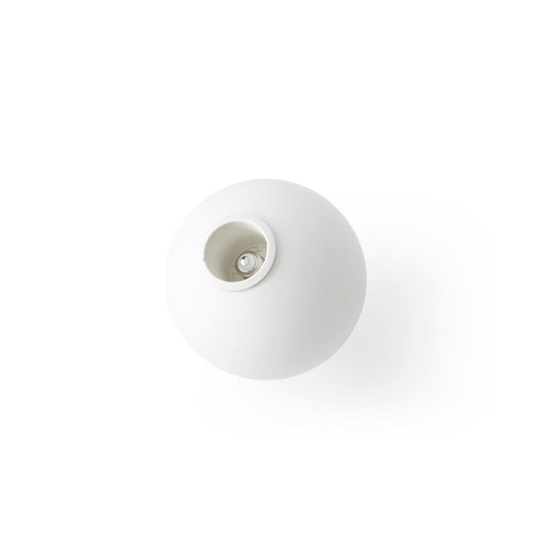 TR Bulb Series 1 - Light Pendant, Matte White, Polished Steel