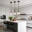 Luminaire suspendu simple avec abat-jour en verre
