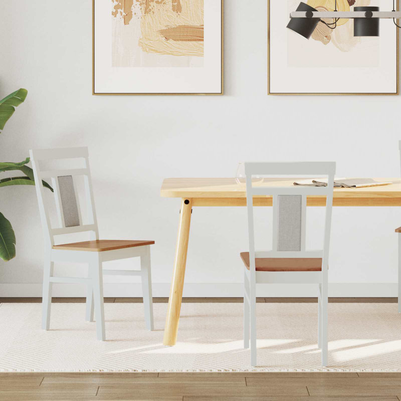 Tasi Solid Wood Accent, White/Natural