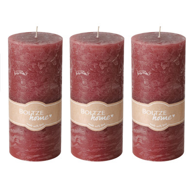 3 Piece Pillar Candle Set