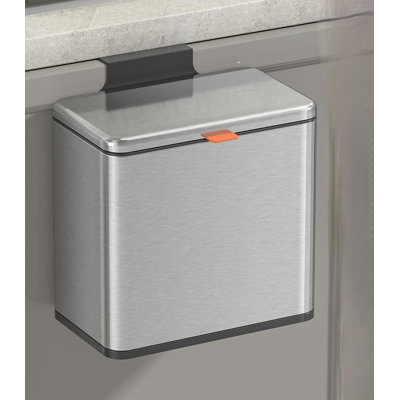 Poubelle à compost de cuisine avec couvercle 1,05 gallon en acier inoxydable poubelle pour armoire de cuisine