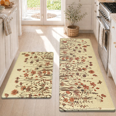 Anti-Fatigue Non-slip Kitchen Mats (Set of 2)