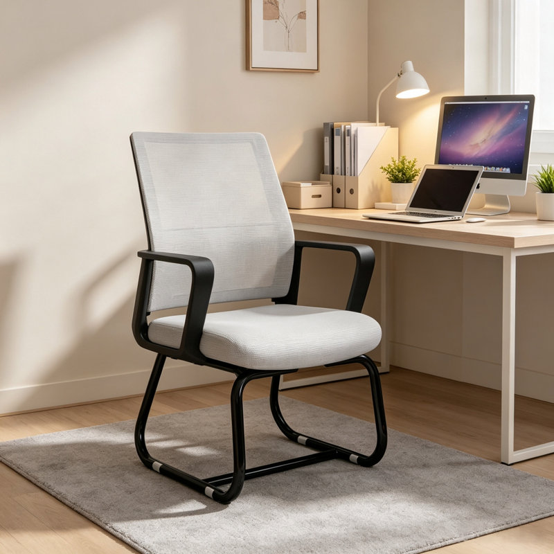 Chaise de bureau ergonomique en filet, Gris