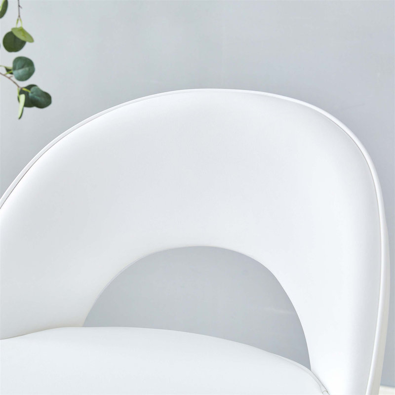 Ensemble de 2 chaises de bar rembourrées pivotantes à 360 ° avec design ergonomique et pieds en métal robustes pour de multiples occasions