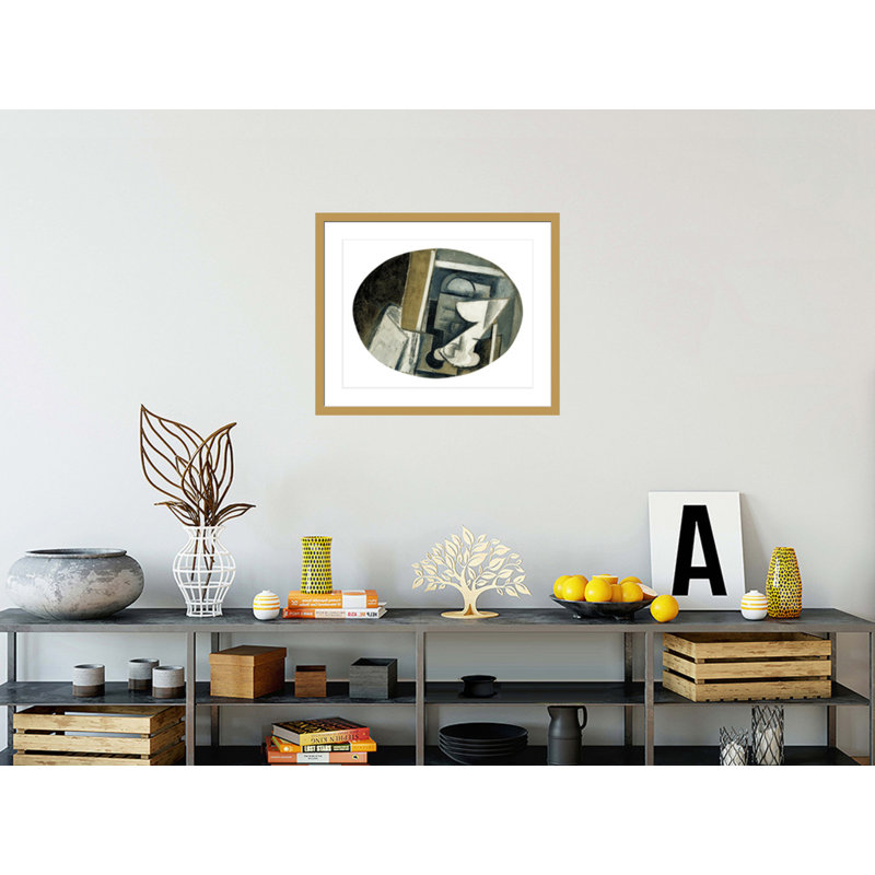 «A Glass on a Table» par Pablo Picasso, impression giclée encadrée, H 23,5 po x l 28,42 po