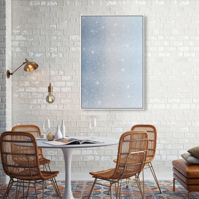 Soft Sky Print by Oliver Gal, 25"H x 37"W, White Floater Frame