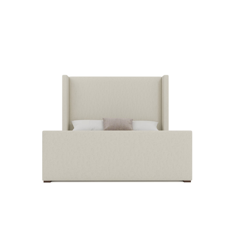Aylet Luxe Footboard Mid Bed, Off White, King