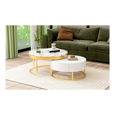 Table basse gigogne moderne avec tiroirs Modern