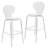 Edenfield Acrylic Barstool with Steel Frame in Chrome Finish (Set of 2)-2039556970