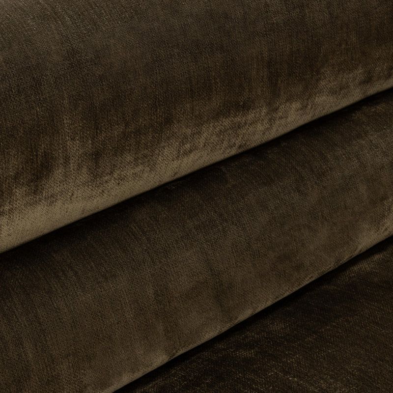 Nico 93" Upholstered Sofa in Brick, Olive Green Velvet