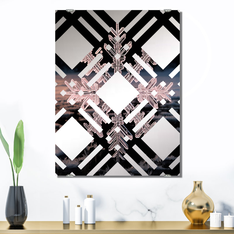 Fevrier - Miroir mural paysage d'hiver MIR139946, 32 po x 24 po