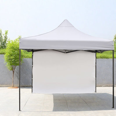 Durable 10x10 Canopy Tent, Steel Frame, Adjustable Heights For Outdoor Events