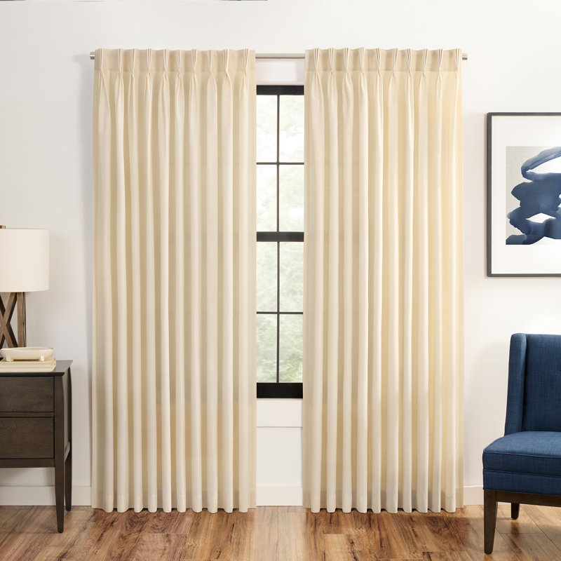 Panneau de fenêtre filtrant la lumière Waverly Serendipity, 25" W x 95" L, Ivory