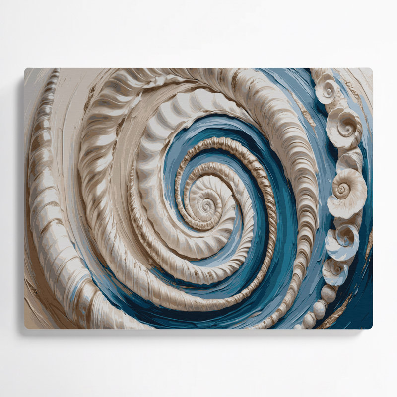 Art mural en métal Coastal Shell Impressions, H 11 po x l 14 po