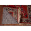 Tapis de couloir indien floral rouge Agra 3 x 12