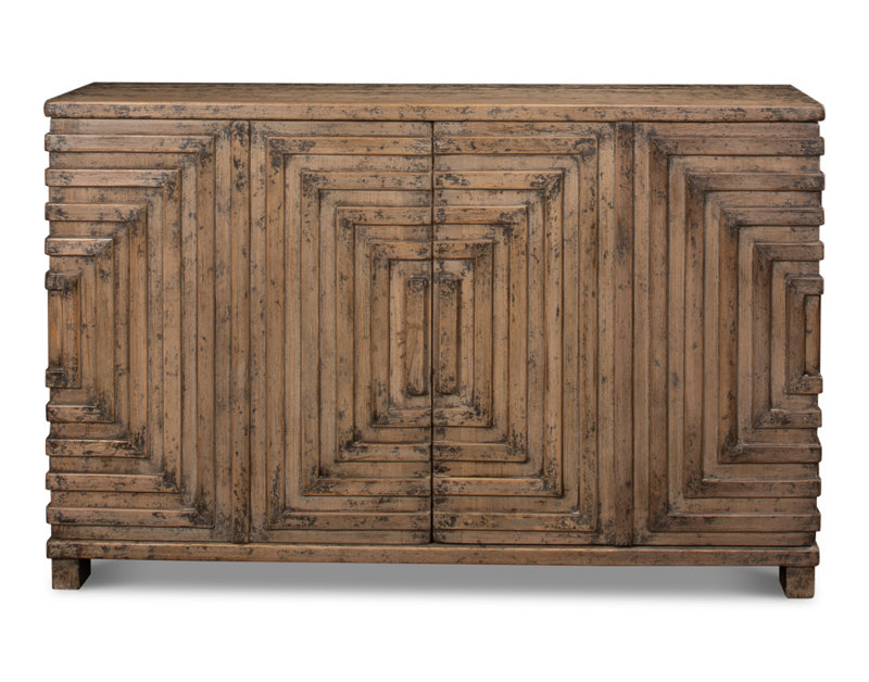Saint Entrance 53'' Tan Solid Pine Wood Sideboard