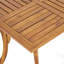 Table de salle à manger d'extérieur carrée en bois d'acacia - L 31,50 po x l 31,50 po x H 30,00 po - brun naturel